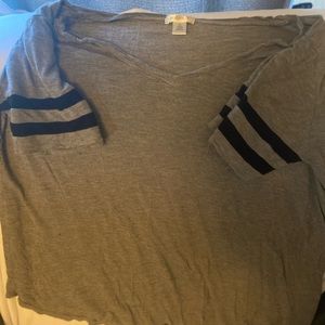 Bozzolo 3x shirt gray and black stripes